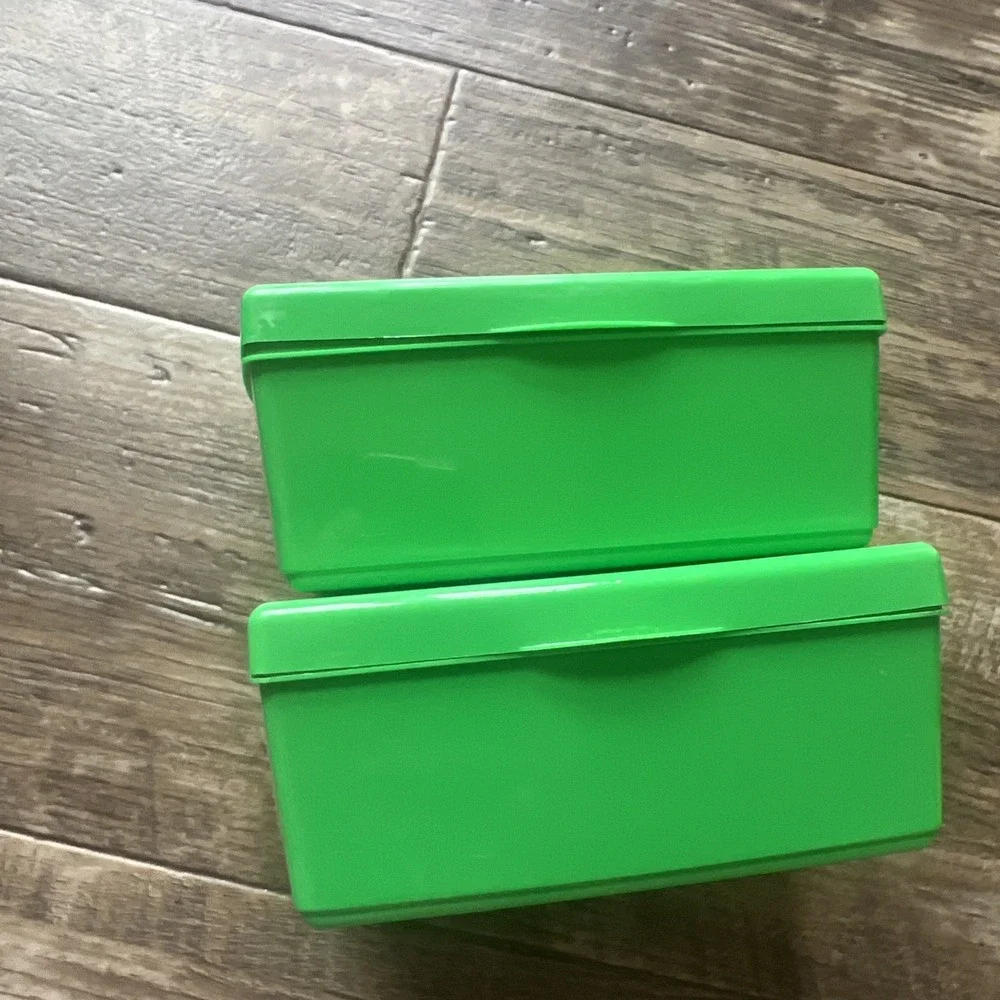 Kid‎ fresh Flushable Wipes Dispenser, Hard Container Refillable Tub Green Set 2